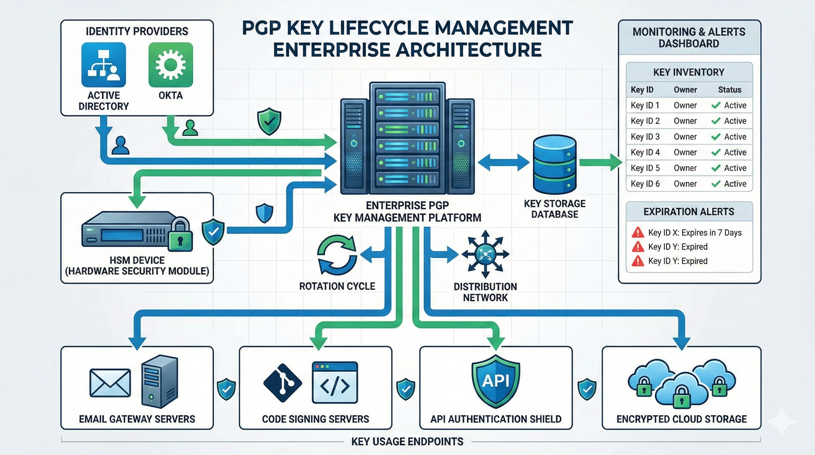 Enterprise PGP Key Management Architecture
