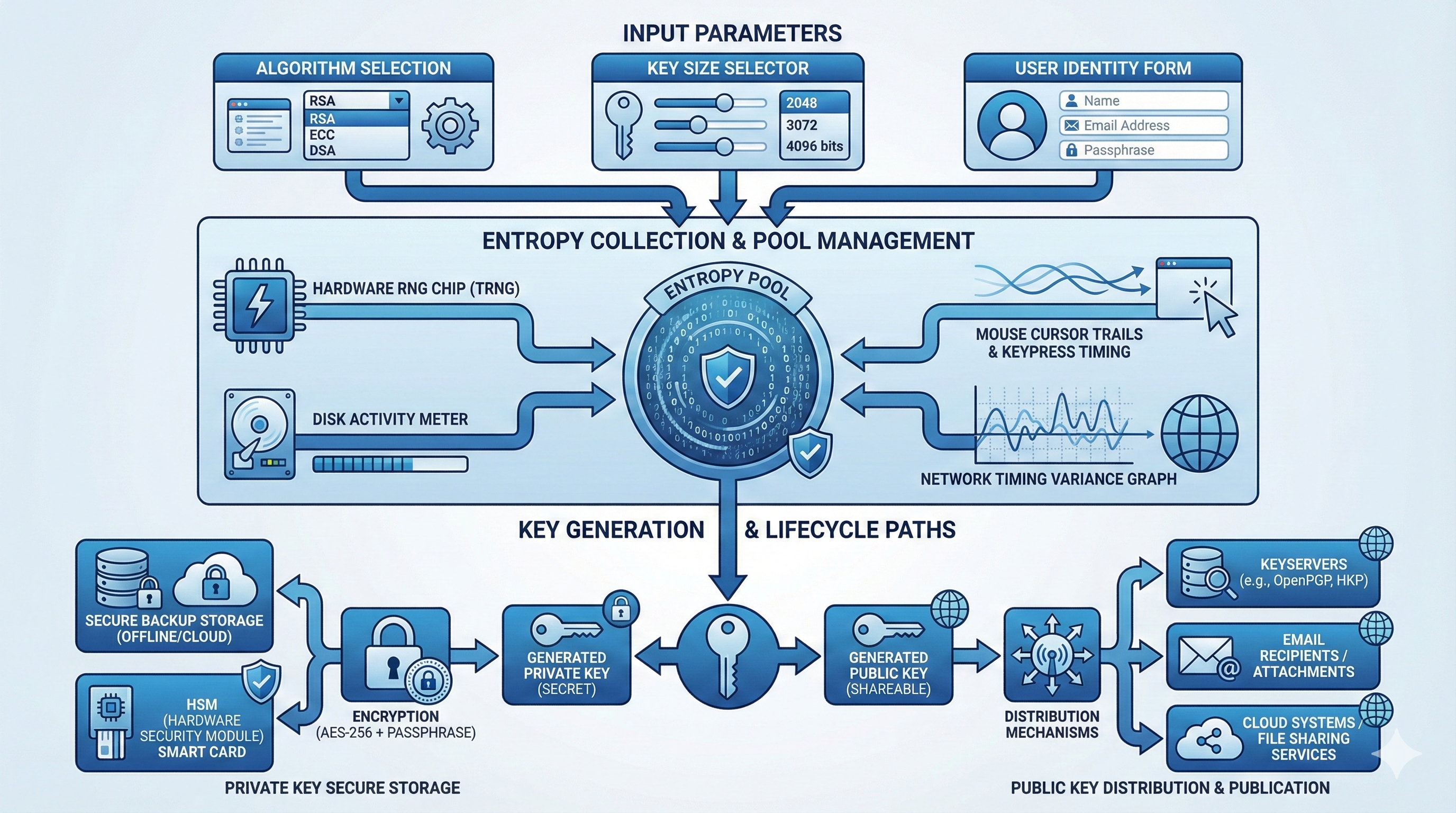 PGP Key Generation Workflow Diagram
