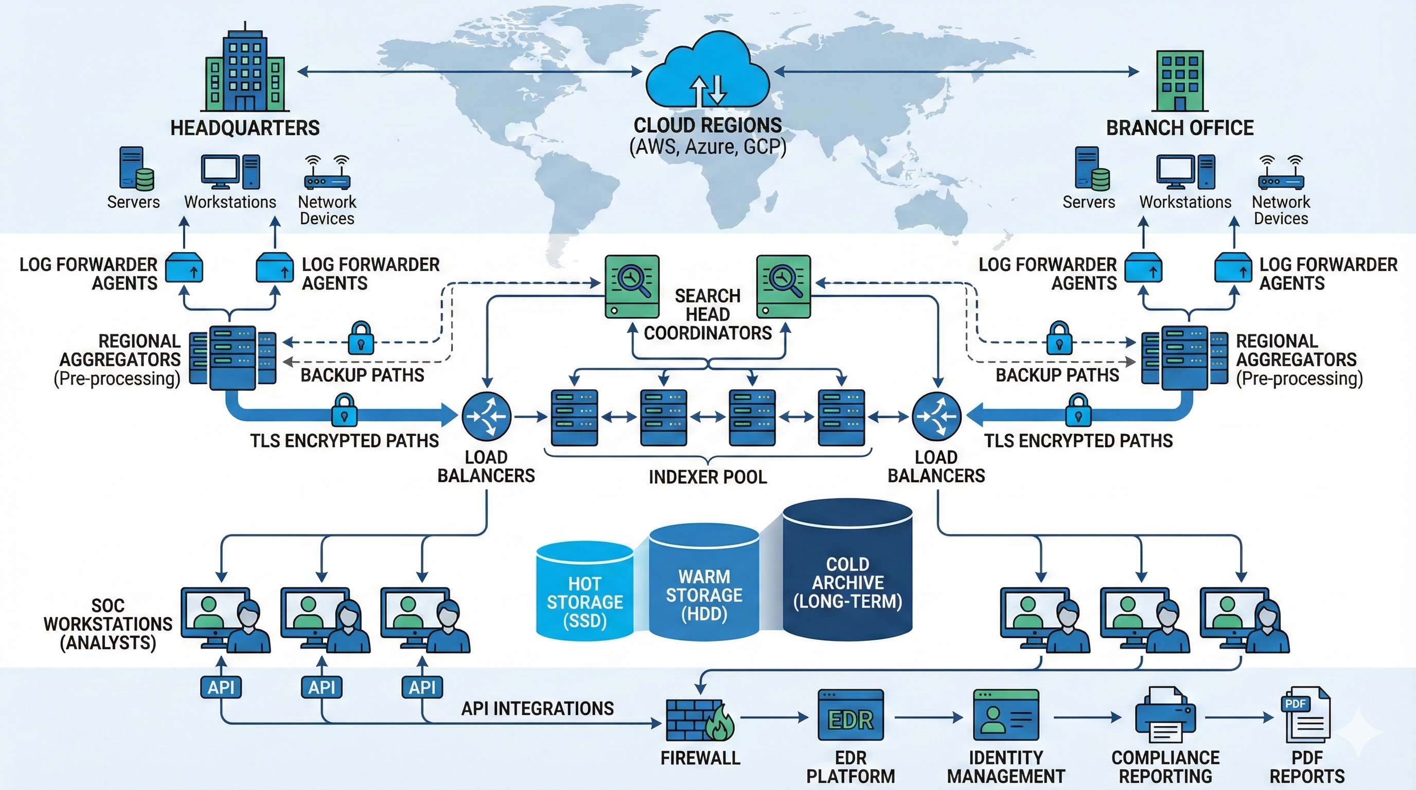 Enterprise SIEM Deployment Architecture
